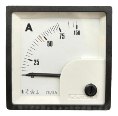Amperimetro Fm72pc 72x72mm 75/150/5a Travamento Em 47a Kron