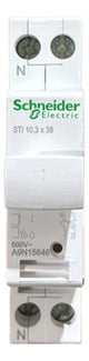 Kit Com 2 Peças: Porta Fusíveis 1p+n A9n15646 Schneider