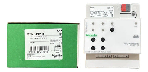 Modulo Atuador Basico Knx Reg-k/4x230/10 Mtn649204 Schneider