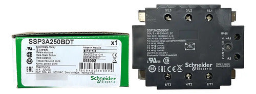 Relé Estado Sólido Trifásico 50a Ssp3a250bdt Schneider 530vca