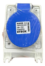 Kit Com 2: Tomada N4009 16a 3p+t 200/250v 9h Azul Steck Azul