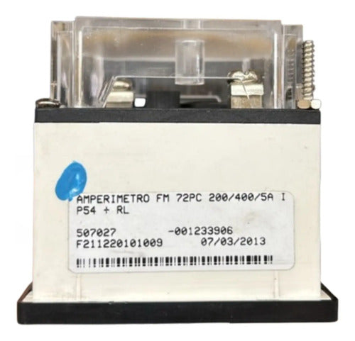 Amperímetro Fm72pc 72x72 200/400/5a Sem Travamento Ip54 Kron