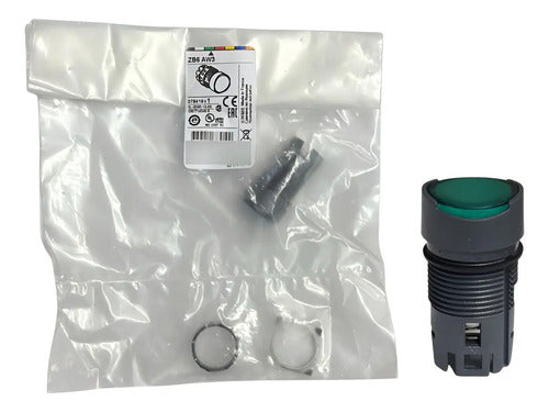 Kit Com 2: Cabeçote Para Botão Luminoso Vd Zb6aw3 Schneider Verde 0