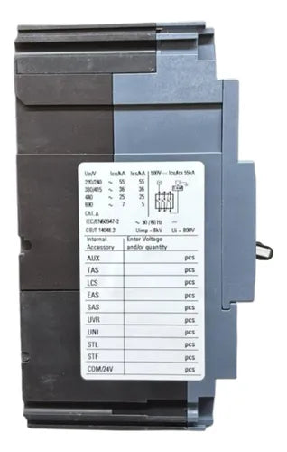 Disjuntor Tripolar 100a 3va1110-4ef36-0aa0 Siemens