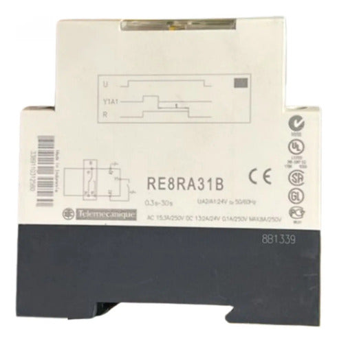 Rele Temporizador 0,3-30s 110/240vac Re8ra31btq Schneider 110/240vac