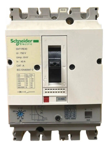 Disjuntor Termomagnético 25-40a 750v 8kv Gv7re40 Schneider