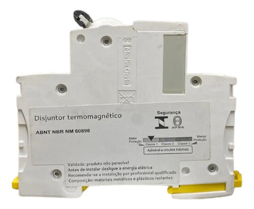 Disjuntor Acti9 Ic60h 1p Curvab 6a 230v A9f83106 Schneider