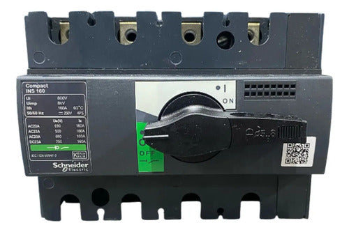 Interruptor Seccionador Interpact Ins160 4p 28913 Schneider