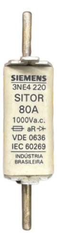 Elemento Fusível Sitor 3ne4220 80a Siemens 1000v