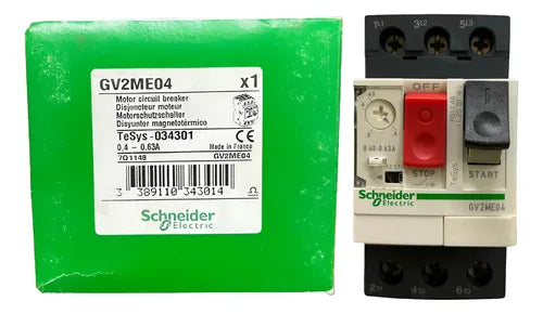 Disjuntor Motor Termomagnético 0,40-0,63a Gv2me04 Schneider 690v 50/60hz