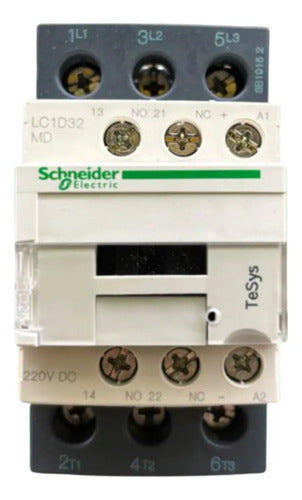 Contator 3p Tesys 32a 1na+1nf 220vcc Lc1d32md Schneider 220v