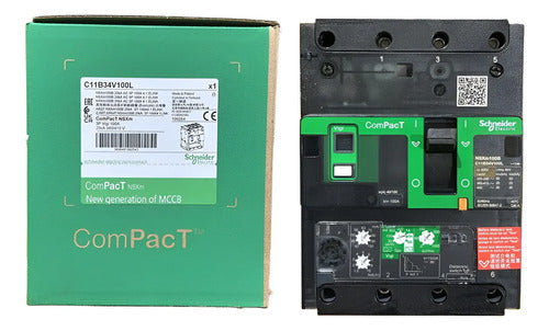 Disjuntor 3p 25ka 100a 380/415v C11b34v100l Schneider