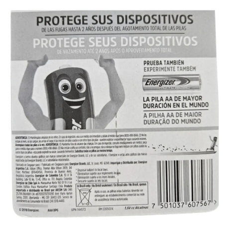 Kit C/ 12: Pilhas Energizer Max Aaa 1,5v Palito Cilíndrica