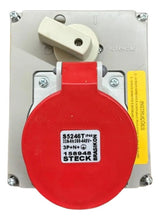 Tomada Embutir 3p+n+t 32a 380/440v 6h Vermelho S5246t Steck Vermelho