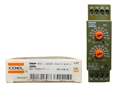 Rele Tempo A2d 15s/6h A2d-cesdh 110vca Coel 110vca