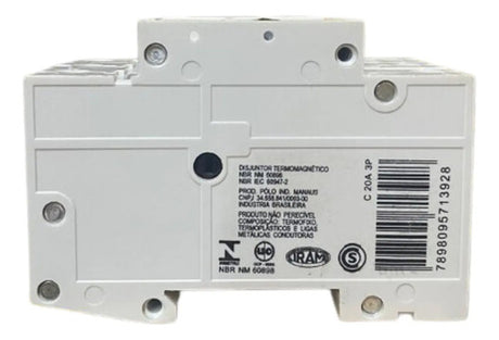 Disjuntor Termomagnético 3p 5sx2320-7 20a Siemens