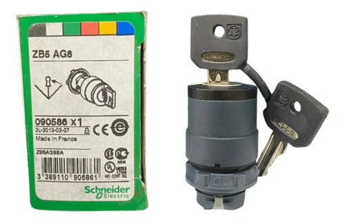 Cabecote Para Comutador 22 Mm 3 Posições Zb5ag8 Schneider
