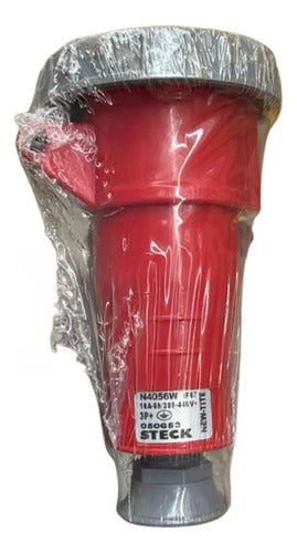 Acoplamento N4056w 16a 3p+t 380/440v Steck Vermelho