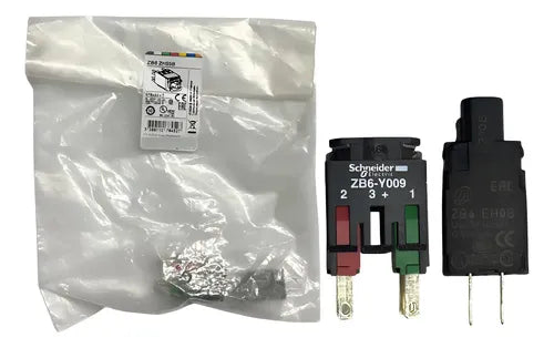 Kit Com 2: Corpo P/ Botão 16mm Luminoso Zb6zh05b Schneider Amarelo 0