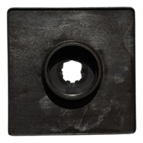 Cabeçote 60x60mm Com Manopla 4 Furos Kbf1hg Schneider Preto 0