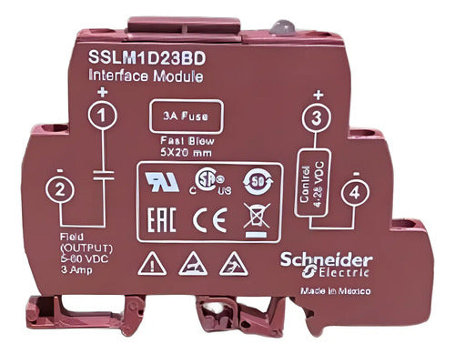 Relé De Estado Sólido Slim 3a 1na Sslm1d23bd Schneider 28v
