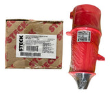 Kit Com 2: Plug N4276 32a 3p+t 380/440v Vermelho Steck Vermelho