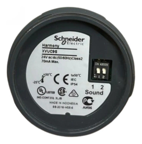 Módulo Sonoro Ø60mm Preto P/ Xvu 24vca/cc Xvuc9s Schneider
