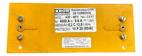 Transformador De Corrente Kr971 4000/5/5a 50va 65ka Kron