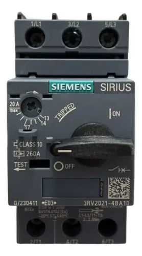 Disjuntor Motor 3rv2021-4ba10 13-20a Siemens 690v 50/60hz