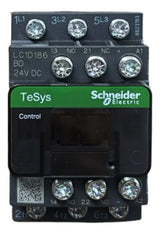 Contator Tripolar 18a 24vcc Ac-3 1na+1nf Lc1d186bd Schneider 24vcc