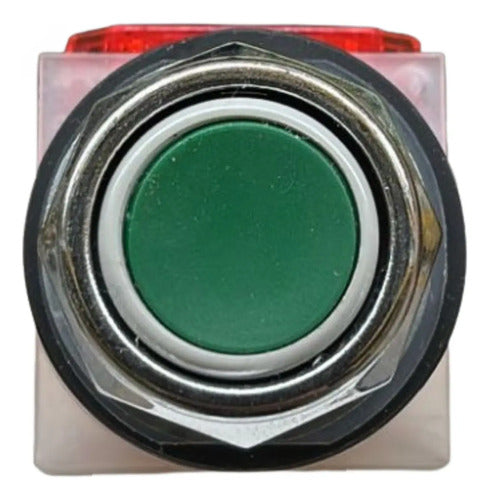 Botão 30mm Metálico Verde 1nf 9001kr1gh6 Schneider Verde -