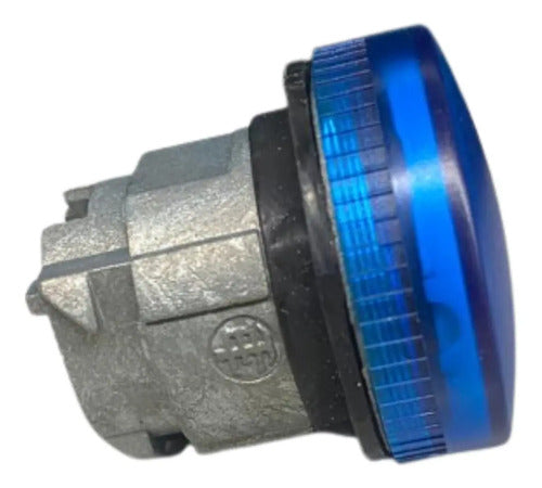 Kit Com 2: Cabeçote Para Sinalizador Azul Zb4bv06 Schneider Azul -