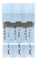 Kit Com 2: Disjuntor Tripolar 10a Curva C 5sx1310-7 Siemens
