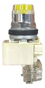 Botão 30mm Metálico 120v 9001k1l38lyyh13 Amarelo Schneider Amarelo 120v