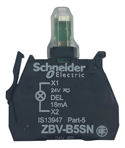 Corpo Sinalizador Amarelo 24v Zbvb5sn Schneider Amarelo 24v