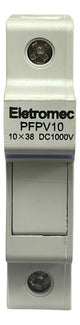 Kit Com 6: Pfpv10 Porta Fusiveis 10x38 1000v 1p Eaton 1000v