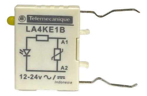 Bloco Antiparasita Frontal La4ke1b Telemecanique Branco 12-24v