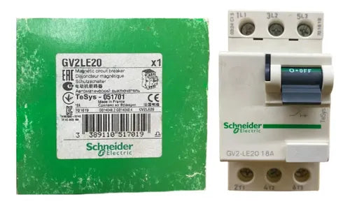 Disjuntor Motor Magnético Gv2le20 18a Schneider 690v 50 60 Hz