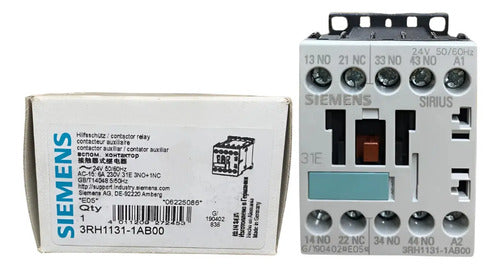Kit 10x Contator Auxiliar 3rh1131-1ab00 3na+1nf 24v Siemens 24v