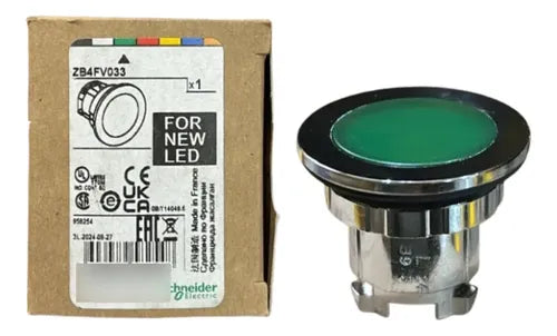Kit Com 2: Cabeçote Para Sinalizador Vd Zb4fv033 Schneider Verde 0