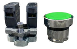 Botão Ø22mm Metálico Verde Na+nf Xb4ba35 Schneider Verde -