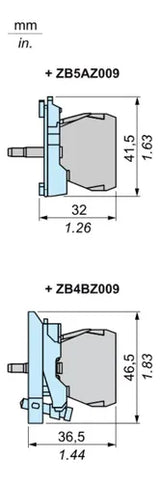 Bloco De Contato Lum. Led Laranja 230/240vca Zbvm5 Schneider Laranja 240 Vca