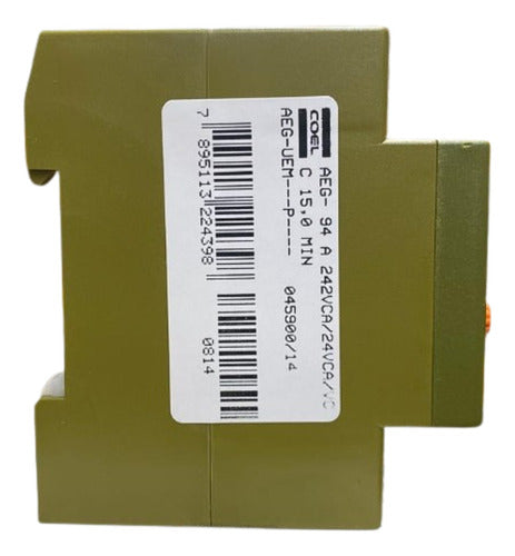 Rele Tempo Aeg 15min 94/242vca/24vca/vcc Coel 242vca