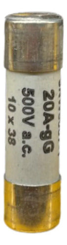 Kit Com 5: Fusivel Cilindrico 10x38mm 20a 3nw6007-1 Siemens 500v