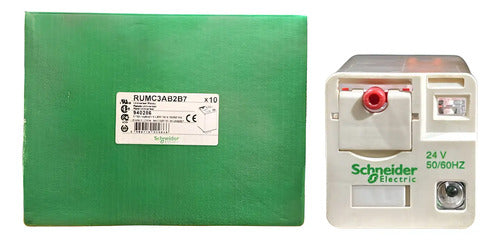 Kit Com 2: Rele Universal Com Led 3nanf Rumc3ab2b7 Schneider 24vca