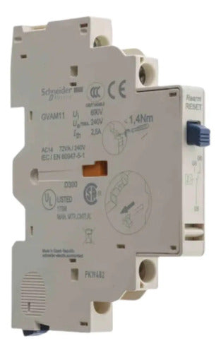 Contato De Sinalização De Curtocircuito Gvam11 Schneider 24...240 V Ca E 24...60 V Cc