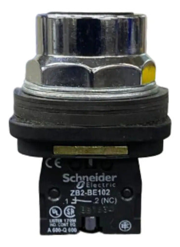 Botao 30mm Preto 1na+1nf Xb3ba2412 Telemecanique Preto -