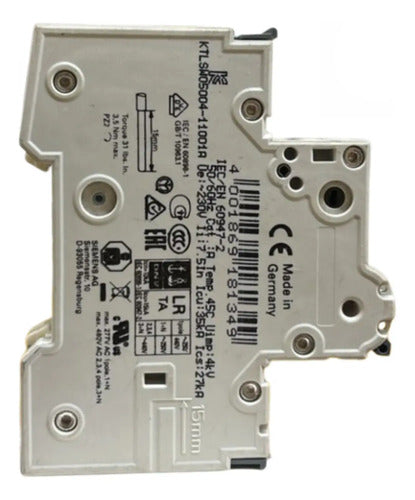 Disjuntor Unipolar 5sy4104-7 C4 Siemens