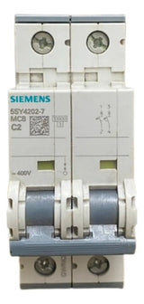 Disjuntor 5sy4202-7 400v 10ka 2p C2 2a Siemens