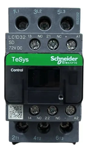 Contator Tesys Deca 3p 32a 1na+1nf 72vcc Lc1d32sd Schneider 72vcc